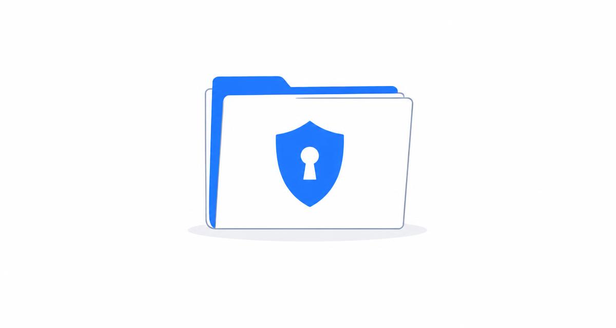 Illustratie bij Kinderporno (art. 240b Sr): een gesloten dossiermap met een privacyschild en sleutelgat